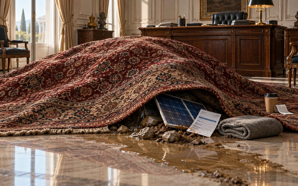 Η κυβέρνηση βάζει τα προβλήματα κάτω από το χαλί